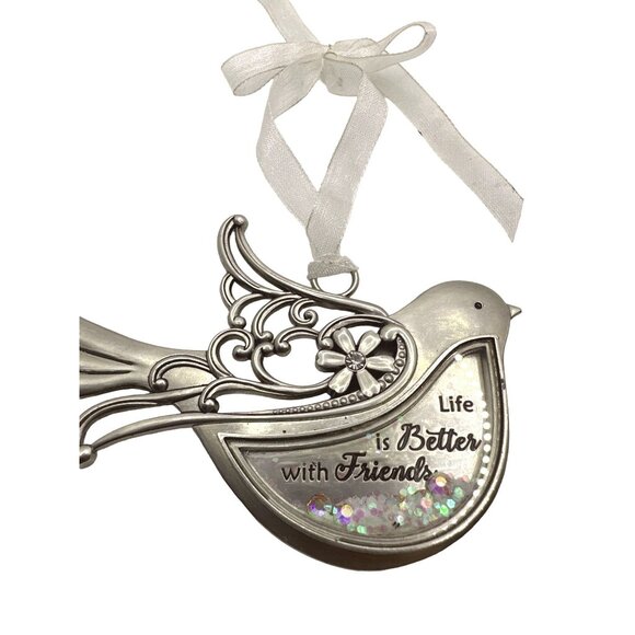 Hanging Friendship Bird Ornament Gift Life is Better with Friends Room Decor - Picture 2 of 5